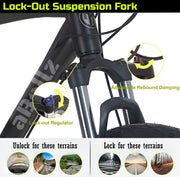 24-Speed 700c Hybrid Bike (Shimano Gear, Disc Brakes) - BLACK