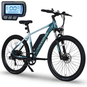 720Wh Battery, 350W Motor, 27.5" Electric Bike - Large 48V/15Ah (720Wh) Removable Battery (Max Range 115 Km), LCD Display, 32 Km/H Top Speed, 17" Aluminum Frame Mountain eBike