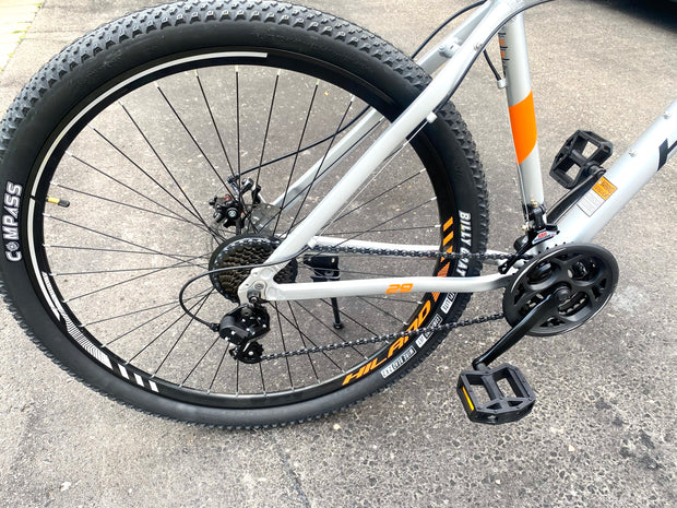 21-Speed 29” Mountain Bike (Shimano Components, Disc Brakes) - SILVER