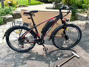 468Wh Battery, 350W Motor, 26" Electric Bike - 36V/13Ah Removable Battery (Max Range 95 Km), LCD Display, 32 Km/H Top Speed, 17" Aluminum Frame Mountain eBike (BLACK)