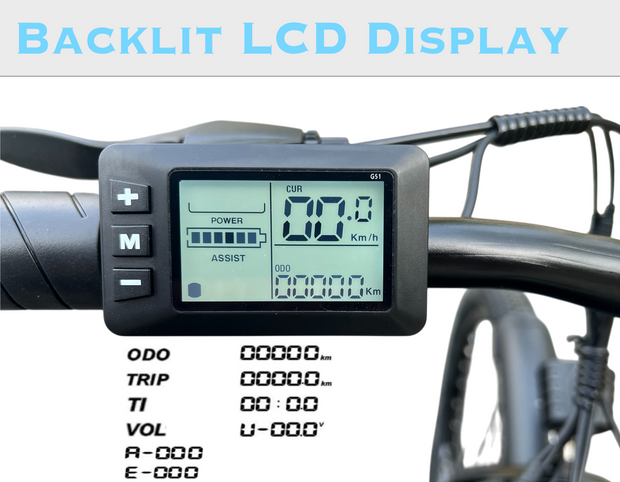 468Wh Battery, 350W Motor, 26" Electric Bike - 36V/13Ah Removable Battery (Max Range 95 Km), LCD Display, 32 Km/H Top Speed, 17" Aluminum Frame Mountain eBike (WHITE)