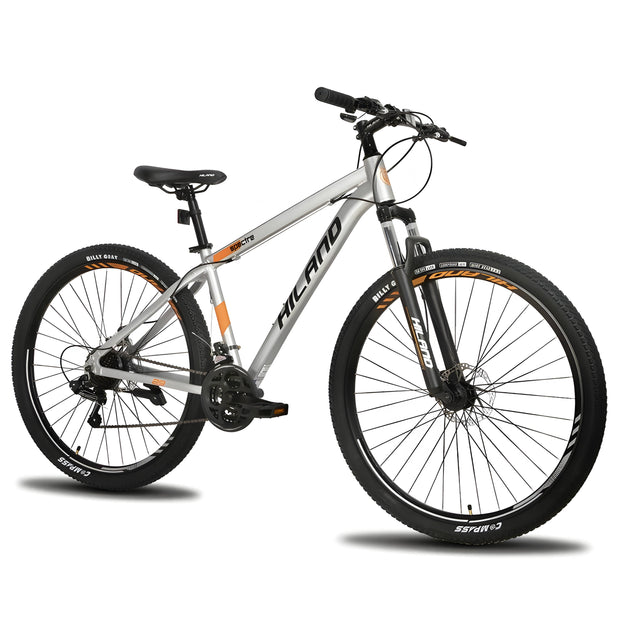 21-Speed 29” Mountain Bike (Shimano Components, Disc Brakes) - SILVER