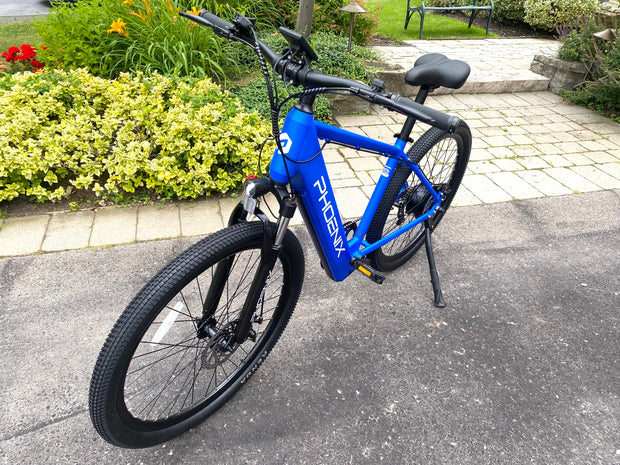 100 Km Range, 32 Km/H, 27.5" Electric Bike - LCD Display, 468Wh Battery (36V/13 Ah), 350W Motor, 19" Aluminum Frame