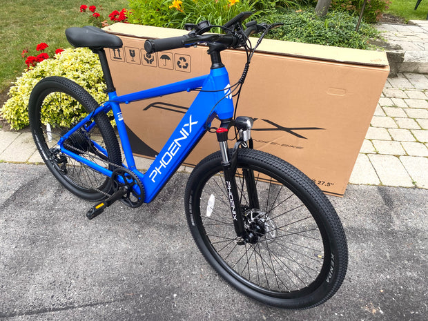 100 Km Range, 32 Km/H, 27.5" Electric Bike - LCD Display, 468Wh Battery (36V/13 Ah), 350W Motor, 19" Aluminum Frame