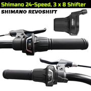 24-Speed 700c Hybrid Bike (Shimano Gear, Disc Brakes) - BLACK