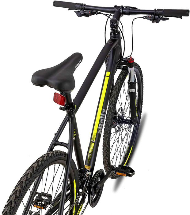 24-Speed 700c Hybrid Bike (Shimano Gear, Disc Brakes) - BLACK