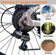 21-Speed 29” Mountain Bike (Shimano Components, Disc Brakes) - SILVER