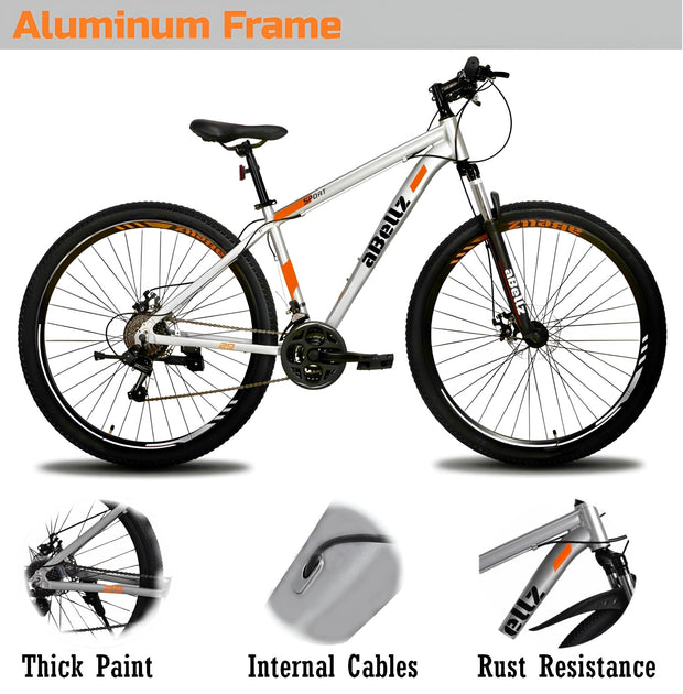 21-Speed 29” Mountain Bike (Shimano Components, Disc Brakes) - SILVER