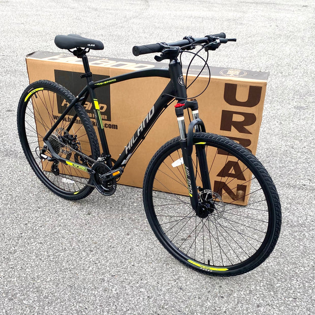 24-Speed 700c Hybrid Bike (Shimano Gear, Disc Brakes) - aBellz
