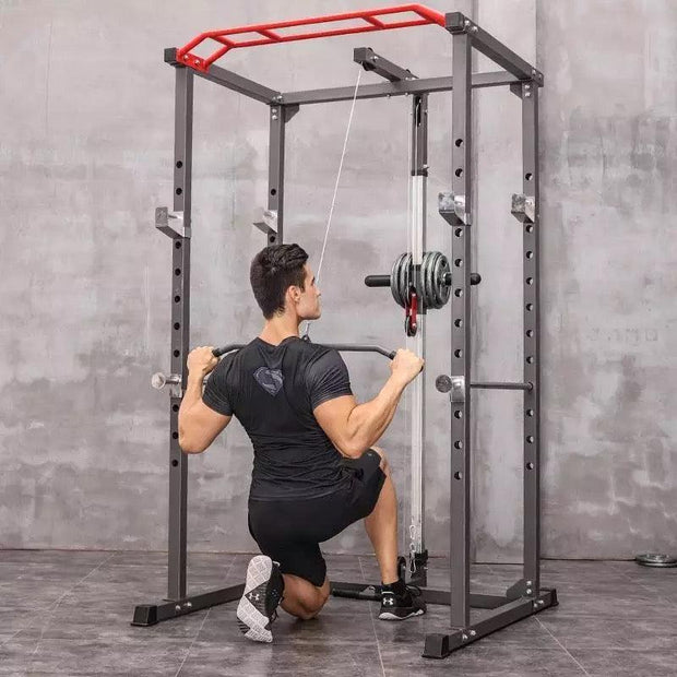 Power Rack (Squat Cage with Cable System and Chin-up Bar) - aBellz