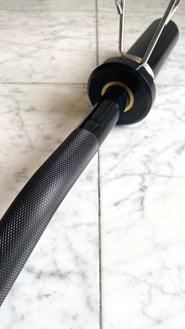 20 Lb Olympic EZ Curl Bar (4 Feet with Bearings, Collars Included) - aBellz