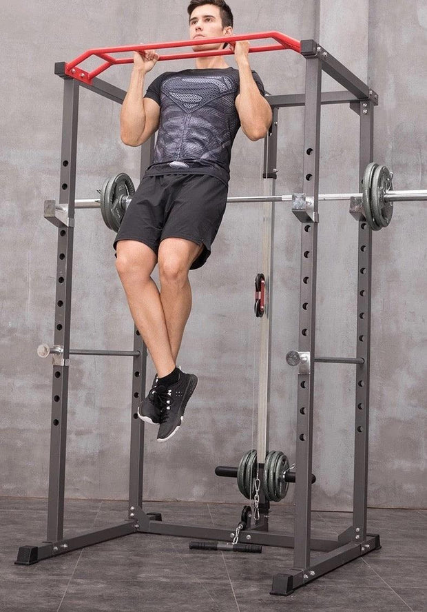 Power Rack (Squat Cage with Cable System and Chin-up Bar) - aBellz