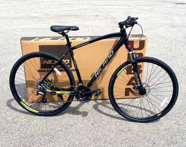 24-Speed 700c Hybrid Bike (Shimano Gear, Disc Brakes) - aBellz