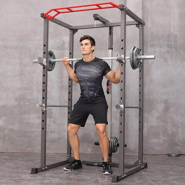Power Rack (Squat Cage with Cable System and Chin-up Bar) - aBellz