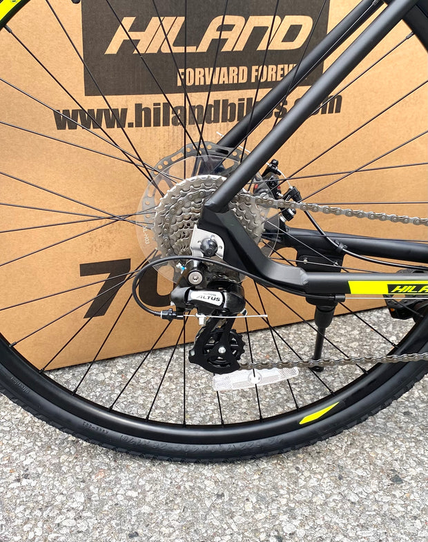 24-Speed 700c Hybrid Bike (Shimano Gear, Disc Brakes) - aBellz